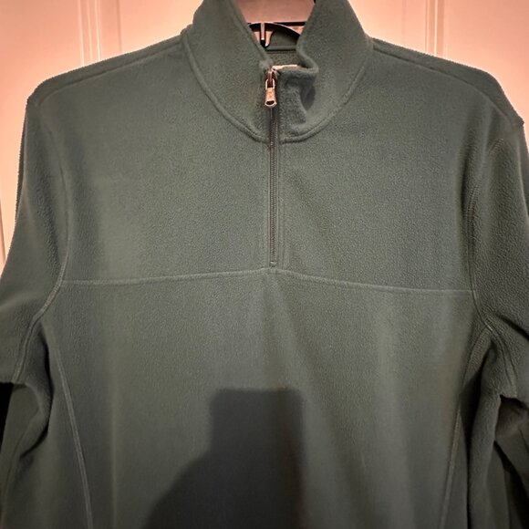 Croft & Barrow Mens XL Teal Fleece Pullover Jacket 1/4 Zip Polyester - Picture 9 of 10